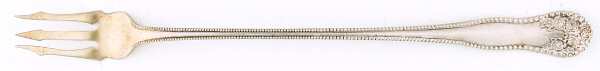 Lancaster (Sterling, 1897, No Monograms) Long Handle Olive Fork