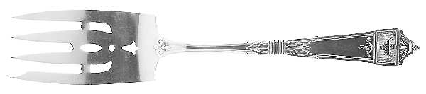 Lansdowne (Sterling, 1917) Medium Solid Cold Meat Serving Fork