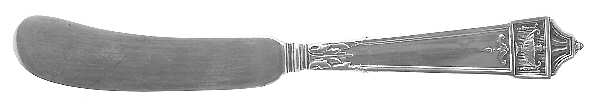 Lansdowne (Sterling, 1917) Flat Handle Butter Spreader