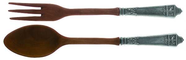 Lansdowne (Sterling, 1917) Wooden Bowl 2-Piece Salad Set