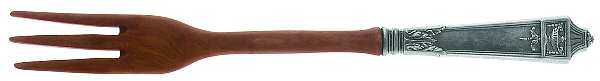 Lansdowne (Sterling, 1917) Salad Serving Fork with Wooden Prongs