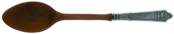Lansdowne (Sterling, 1917) Salad Serving Spoon with Wooden Bowl