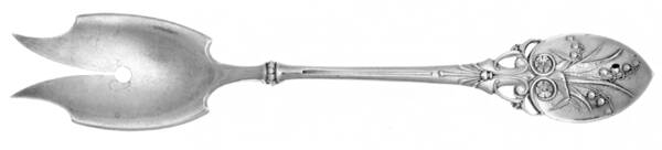 Lily (Sterling, 1870, No Monograms) Large Individual Terrapin Fork