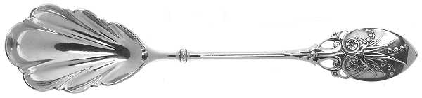 Lily (Sterling, 1870, No Monograms) Large Jelly Spoon