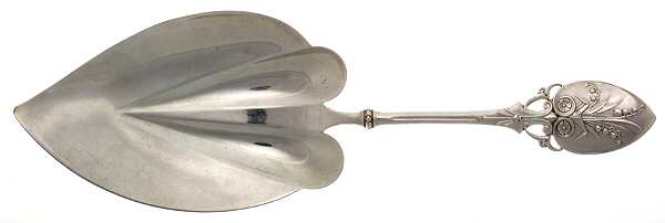 Lily (Sterling, 1870, No Monograms) Solid Ice Cream Slicer