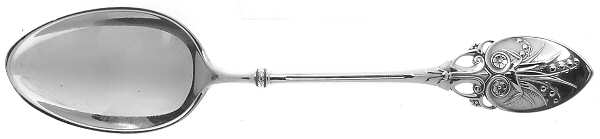 Lily (Sterling, 1870, No Monograms) Dessert/Oval Soup Spoon