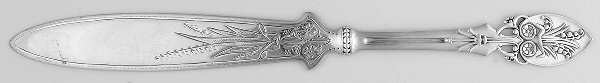 Lily (Sterling, 1870, No Monograms) Letter Opener Solid Piece