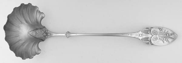 Lily (Sterling, 1870, No Monograms) Large Solid Soup Ladle