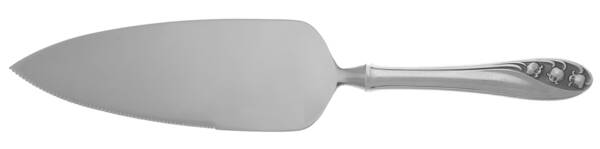 Lily of The Valley (Sterling, 1950, No Monos) Pie Server with Serrated Stainless Blade HC