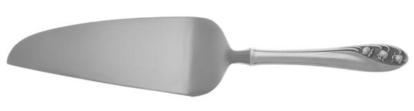 Lily of The Valley (Sterling, 1950, No Monos) Pie and Cake Server with Stainless Blade HC