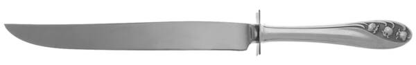 Lily of The Valley (Sterling, 1950, No Monos) Carving Knife Small with Stainless Blade HC