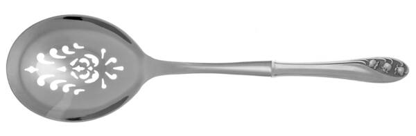 Lily of The Valley (Sterling, 1950, No Monos) Casserole Spoon with Pierced Stainless Bowl HC