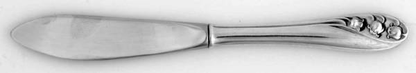 Lily of The Valley (Sterling, 1950, No Monos) Hollow Handle Master Butter Knife