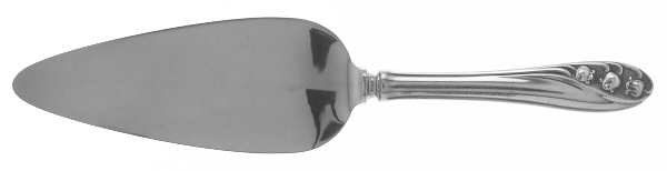 Lily of The Valley (Sterling, 1950, No Monos) Pie Server with Stainless Blade by Gorham Silver