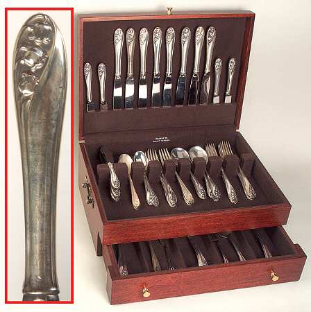 Lily of The Valley (Sterling, 1950, No Monos) 55 Piece Set