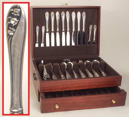 Lily of The Valley (Sterling, 1950, No Monos) 54 Piece Set