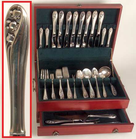 Lily of The Valley (Sterling, 1950, No Monos) 73 Piece Set