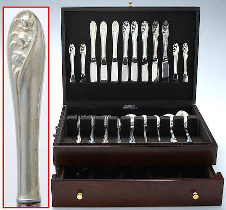 Lily of The Valley (Sterling, 1950, No Monos) 72 Piece Set