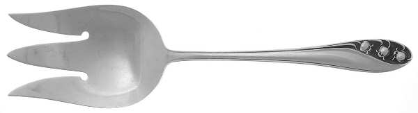 Lily of The Valley (Sterling, 1950, No Monos) Solid Salad Serving Fork