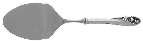 Lily of The Valley (Sterling, 1950, No Monos) Pastry Server with Stainless Blade by Gorham Silver