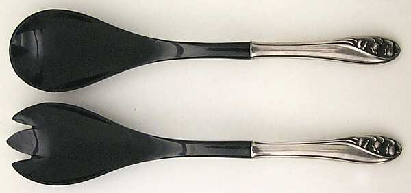 Lily of The Valley (Sterling, 1950, No Monos) Plastic Bowl 2-Piece Salad Set