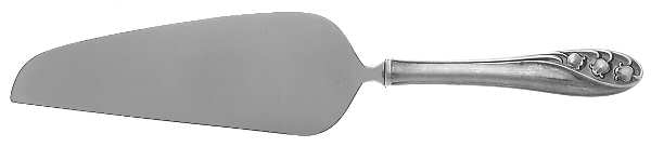 Lily of The Valley (Sterling, 1950, No Monos) Pie & Cake Server with Stainless Blade