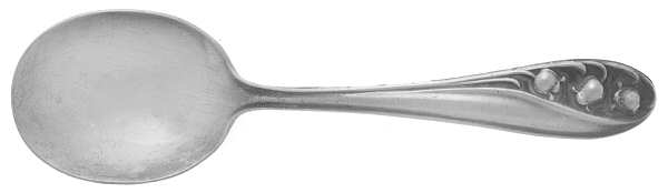 Lily of The Valley (Sterling, 1950, No Monos) Straight Handle Baby Spoon by Gorham Silver