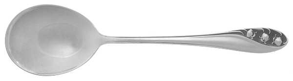 Lily of The Valley (Sterling, 1950, No Monos) Round Bowl Soup Spoon (Cream Soup) by Gorham Silver