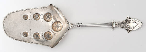 Louis XIV (Sterling, 1870) Bright Cut Solid Pastry Server