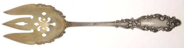 Luxembourg (Sterling, 1893) Oversize Solid Salad Servng Fork