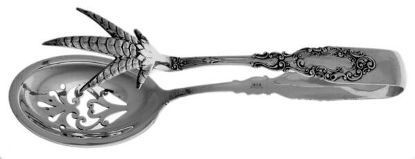 Luxembourg (Sterling, 1893) Large Ice Serving Tongs
