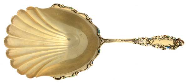 Luxembourg (Sterling, 1893) Enameled Cracker Spoon