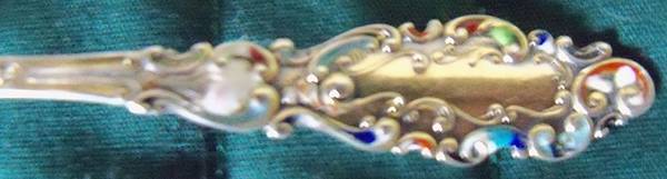 Luxembourg (Sterling, 1893) Enameled Demitasse Spoon