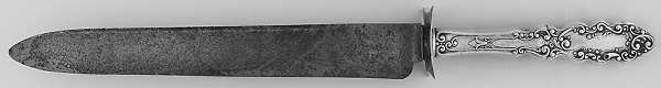 Luxembourg (Sterling, 1893) Large Carving/Roast Knife StnlBl w/Sterling Guard