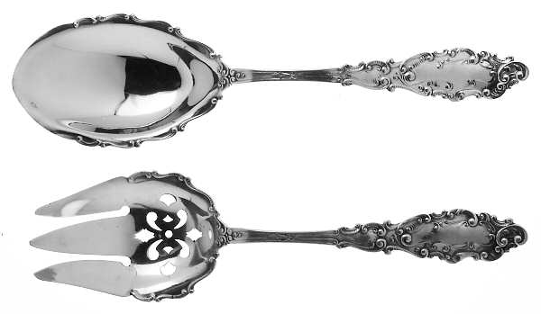 Luxembourg (Sterling, 1893) (2 Pc) Solid Salad Set