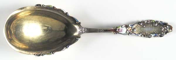 Luxembourg (Sterling, 1893) Large Solid Berry/Casserole Spoon (Enamel)