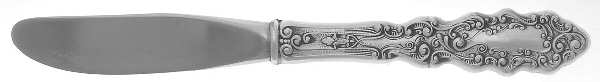 Luxembourg (Sterling, 1893) Modern Hollow Butter Spreader (Stainless)
