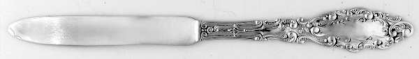 Luxembourg (Sterling, 1893) Flat Handle Pointed Blade Butter Spreader