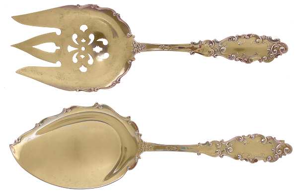 Luxembourg (Sterling, 1893) Solid 2-Piece Vegetable Serving Set