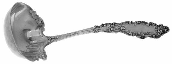 Luxembourg (Sterling, 1893) Large Gravy Ladle, Solid Piece