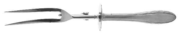 Lyric (Sterling, 1940, No Monos) Large Stainless-Prong Roast Carving Fork