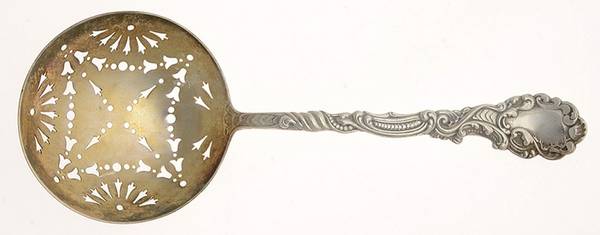 Marie Antoinette (Sterling, 1890) Large Pierced Pea Serving Spoon
