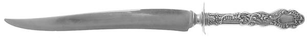 Marie Antoinette (Sterling, 1890) Large Stainless Blade Roast Carving Knife