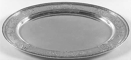 Maintenon (Sterling, Hollowware) Medium Sterling Oval Platter