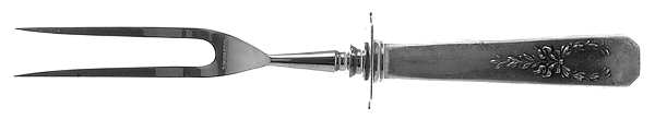 Madam Jumel (Sterling, 1908) Small Steak Carving Fork with Stainless Prongs