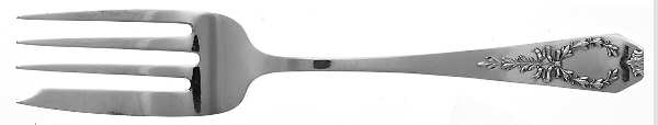 Madam Jumel (Sterling, 1908) Small Solid Cold Meat Serving Fork