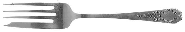 Madam Jumel (Sterling, 1908) Medium Solid Cold Meat Serving Fork