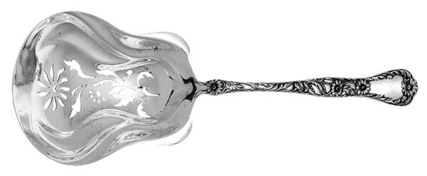 Marguerite (Sterling, 1901) Large Pierced Pea Serving Spoon