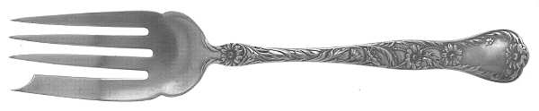 Marguerite (Sterling, 1901) Small Solid Cold Meat Serving Fork