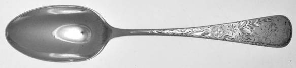 Marguerite-Engraved (Sterling, 1885) Monogram Teaspoon